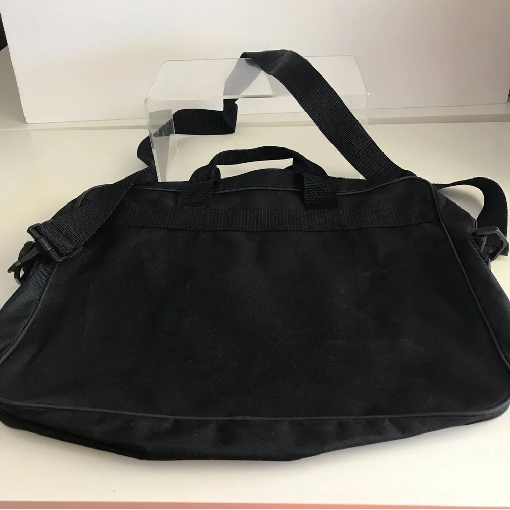 BEN HOGAN APPAREL Black With Gold Embroidered Letters Laptop Bag